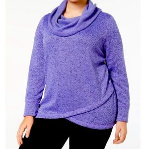 Ideology Cowl Neck Pullover Sweater sz 3X